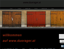 Tablet Screenshot of duerager.at